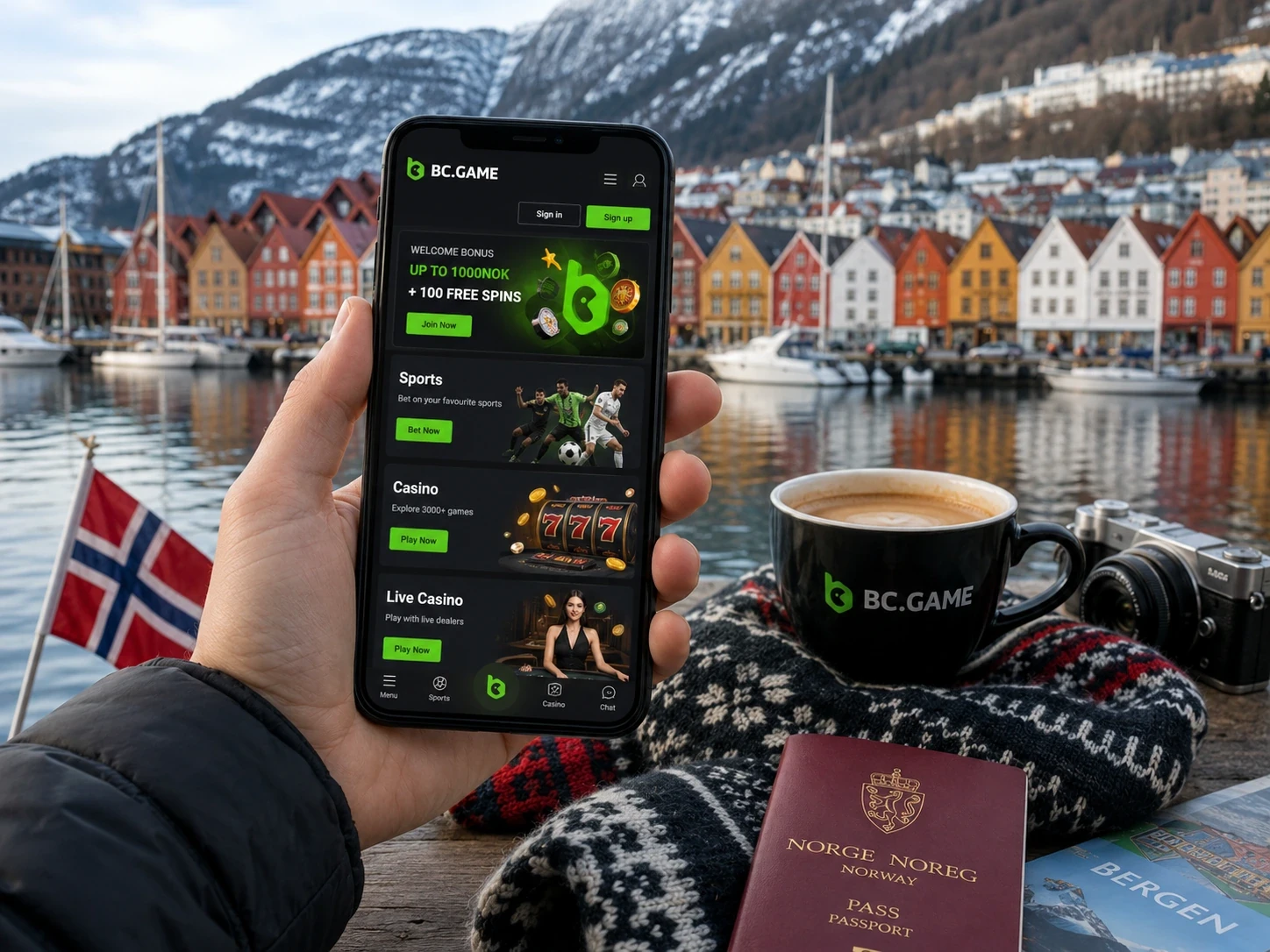 BC Game Norge-kasino og sportsbook på mobil
